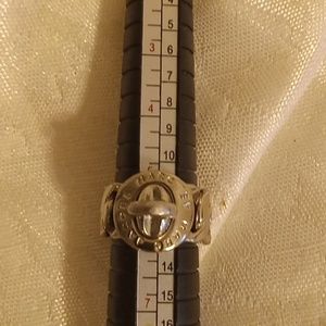Marc Jacobs chain link silver tone ring size 5.5